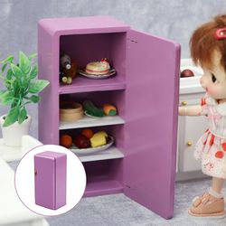 1:12 Dukkehus Køkkenmøbler Køleskab Fryser Dolls House Indretning