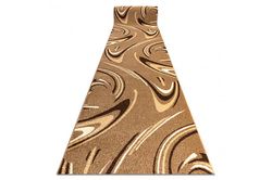 RugsX Runner HEAT-SET FRYZ KAFFE møtrik 90 cm brun 90x510 cm