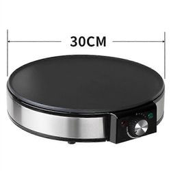 Halkaisijaltaan 30cm sähköinen kreppivalmistaja kotitalous tarttumaton leivinpannu kodinkone pannukakku leivinkone 220v