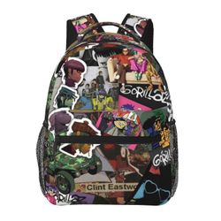 Reppu YL270 Gorillaz Kannettava Reppu Matka Vaellusreppu Muoti Rento Koululaukku Kirjalaukku Painettu Olkalaukku Aikuisille Lapsille270 16.1 X 11.8...