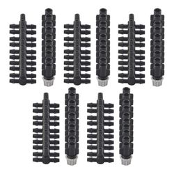 100kpl (50 paria) puutarhan kastelusarja säädettävä sumutus tiputus sumutusliitäntä tee joi musta harmaa