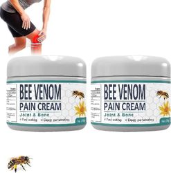 Bee Venom Pain And Bone Healing Cream, New Zealand Bee Venom Pain And Bone Healing Cream, Pain Cream For Waist, Back Hand Feet Hk 2 stk.