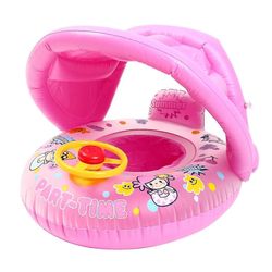 Mikasa Baby oppustelige swimming ring, børns sommer swimmingpool svane, svømning bøje Pink