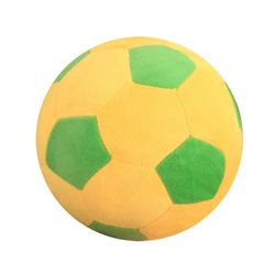 Yunshu Børn Plys fodbold fluffy fyldt pude holdbar sportsgave 20CM gul