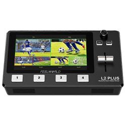 L2 Plus Multi Camera Video Mixer Switcher 5.5In LCD-kosketusnäytöllä PTZ-ohjaus Chroma Key USB3.0 suoratoistoon Musta