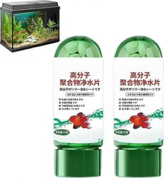 Tehokas akvaarion vedenpuhdistustabletti, 1-5 pulloa vedenpuhdistustabletteja kaloille 2bottles