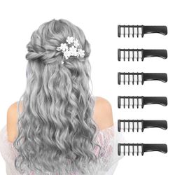 AIR Ny Hair Chalk Comb Midlertidig Bright Hair Color Dye for Piger Kids Alder 4-10 (Hvid)