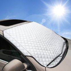 Auton tuulilasin suojus, erittäin paksu suojaava tuulilasin suojus - lumijään pakkaspölynkestävä - Pefect sopii autoihin Maastoautot ympäri vuoden