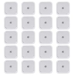5 x 5 cm 20 tyynyä nastat Tens itseliimautuvat tyynyt sopivat Beurer Tens Unit Tyynyt Vaihto Kymmeniä elektrodeja Uudelleenkäytettävä