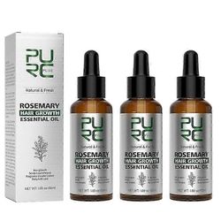 3X PURC Rosmariiniöljy Hiusten kasvutuotteet miehille Naiset Inkivääri Anti hiustenlähtö Nopea uudelleenkasvu Sakeuttaa öljyjä Päänahan hoito Hiust...