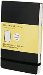 Moleskine pehmeä kansi tasku neliömäinen reportterimuistikirja