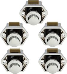 Painike matkailuauto - Salvan lukitus nuppi Sulkeminen Ovi Kaappi matkailuauto 5 kappaletta (kromi)