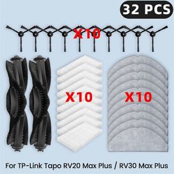 TP-Link Tapo RV20 Max Plus / RV30 Max Plus -varaosat Tarvikkeet Suodatin Pääsivuharja Moppi Cl As Shown