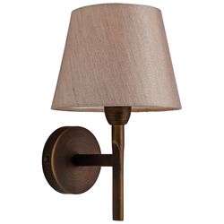 Firstlight Lighting Overgang 1 lys enkelt indendørs væg lys bronze, østers skygge, E14