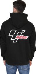 Moto Gp Logo Hættetrøje med lynlås til mænd, sort-l191 XL