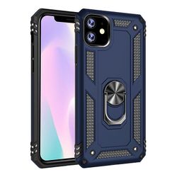 Stødsikker rustningskasse til iPhone 2020/07/8 med støttefod all inclusive cover blå rpc2905