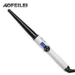 Professionel keramiske Hår Curling Wand Electricstyling Sort Styler Automatisk Hair Curler Volumen