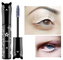Handuo Farverig Mascara Vandtæt Langvarig Tyk Mascara hvid