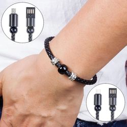 Sajygv Kreativ USB-laddare armband Data Splitter för Android / typ-c / iphone Xs 6s 7 Plus X Samsung Dock S7 för Xiaomi För iPhone