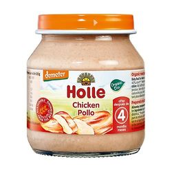 Holle Mini Jar of 100% Chicken Meat 4m+ 125 g (Chicken - Meat)