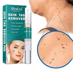 Ibealee Skin Tag Remover Pen Smertefri Vorter Fjernelse Muldvarp Afhjælpning Flydende Pen Hurtig mørk