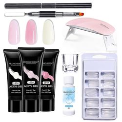 Suren Manicure Tools Akryl Poly Extension Nail Gel Nail Kits Gel til opbygning af neglelak Builder Nail Gel Kit Manicure Sæt