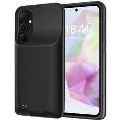 Samsung Galaxy A55 5G 10000mAh Power Bank TPU Phone Case ulkoinen akku