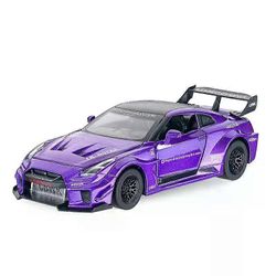 1:32 NISSAN GTR GT-R R35 R34 Superauto Metalliseos Automalli Painevalut ja leluajoneuvot Leluautot Lasten lelut Lapsille Lahjat Poikien lelu Violetti