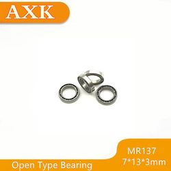 Real Time-limited Axk Mr137 Open Bearing 10stk/lot Abec-3 7x13x3mm Thin Wall Deep Groove Ball Miniature