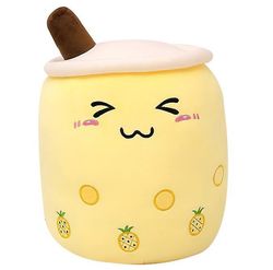 Kissqiqi Frugt Plys Legetøj Store Mælk Tea Cup Pillow Doll Girl Doll Gift 35cm GRUPPE4