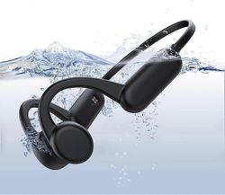 Avaa kuulokkeet Bluetooth-luujohtokuulokkeet langattomat mikrofonilla MP3-soitin Sisäänrakennettu 8G-muisti IPX 8 vedenpitävä ja kevyt urheilukäyttöön
