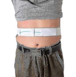 Musta peritaldialyysikanavahihna säädettävä hengittävä vatsan tukivyö M