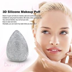 3d Soft Silikone Makeup Power Foundation Puff Strawberry Kosmetisk Ikke-giftige