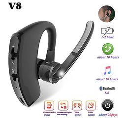 Bluetooth håndfri øretelefon trådløs stereo mikrofon audiofile hovedtelefoner Business Headset Ørepropper til iphone Samsung Huawei Xiaomi