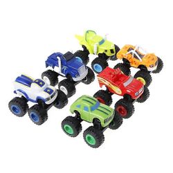 unbrand 6kpl Blaze Vehicles Racer autoille Kuorma-autot Lahjat lapsille Lelut Lelut Koneet