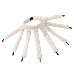 UUSI Velvet Octopus Curling Hair Tool, Sleep Headband Heat Free Curling Stick Beige