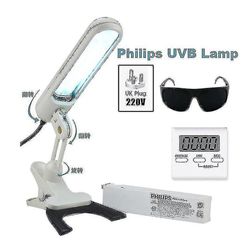 UVB 311nm UVB lys lysbehandling for vitiligo psoriasis eksem hudproblemer behandling ultrafiolett lampe 110v / 120v-yzy-hao 220V UK PLUGG