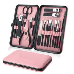 Grape Pp Manicure Sæt Nail Clipper Kit, professionel Pedicure Kit 18pcs