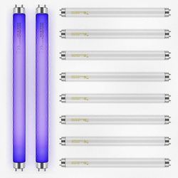10 kpl BL T8 F10W 10W vaihtolamput 20W sisätiloihin Bug Zapperille, 13 tuuman UV-lamppu, joka on yhteensopiva Insect Zapperin kanssa