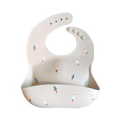 Yunshu Baby silikone Print Halter Hals Fodring Bib FARVE 3