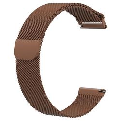 AIR Udskiftning rustfrit stål rem til Fitbit Versa (210mm) - Brun
