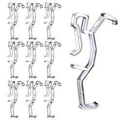 Valance-pidikkeet kirkas muovinen piilotettu pidikkeen pidike ikkunan kaihtimen valancelle, vaakasuora teko & läpinäkyvä