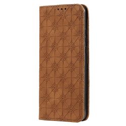 Gangxun Kompatibel med Motorola Moto G8 Power Lite etui læder magnetisk flip folio cover tegnebog brun