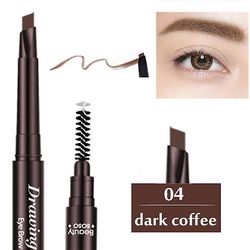3pcs Nyt Mærke Øjenbryn Tint Kosmetik Natural langtidsholdbare Paint Øjenbryn Vandtæt Øjenbryn Blyant Makeup for kvinder Design Mørk kaffe