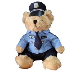 Pehmolelu Pehmolelu Tyyny Poliisi Karhu Lelunukke lapsille Tytöt Pojille Sininen