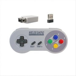 Peliohjain Langaton 2.4G Peliohjain Joypad Joystick Yhteensopiva SNES Mini PC NS -kytkimen kanssa B