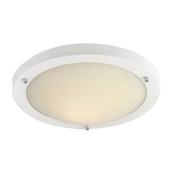 Firstlight Lighting Rondo LED 24 Lys Flush Loft Lys Matt Hvid, Opal Glas IP44