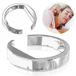 Stop Snoring Ring Anti Snore akupainanta Unilääke unettomuutta vastaan Nukkumishoitorenkaat 3 kokoa Medium