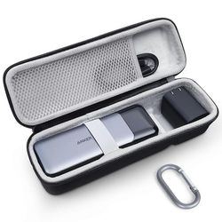 Lichifit EVA-matkalaukun säilytyspussitarvikkeet Anker Prime Power Bankille 27650mAh 250W &; Anker 737 Power Bank (PowerCore 24K)