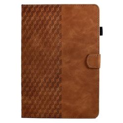 iPad 9,7 tuuman (iPad 6/5. sukupolvi) PU-nahkakotelokuutio, jossa kynänpidikkeen korttipaikka, myös iPadille Ruskea